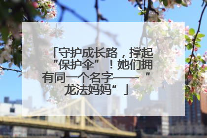 守护成长路，撑起“保护伞”！她们拥有同一个名字——“龙法妈妈”