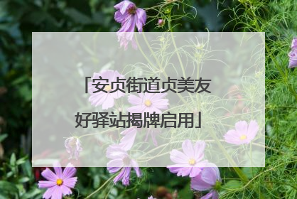 安贞街道贞美友好驿站揭牌启用