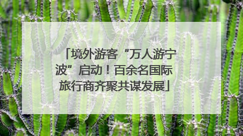 境外游客“万人游宁波”启动！百余名国际旅行商齐聚共谋发展