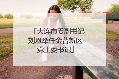 大连市委副书记刘恩举任金普新区党工委书记