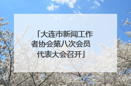 大连市新闻工作者协会第八次会员代表大会召开