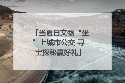 当夏日文物“坐”上城市公交 寻宝探秘赢好礼