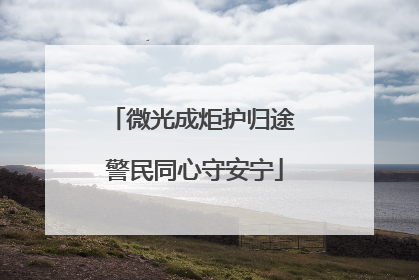 微光成炬护归途 警民同心守安宁