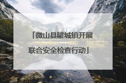 微山县驩城镇开展联合安全检查行动