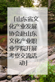 山东省文化产业发展协会赴山东文化产业职业学院开展考察交流活动