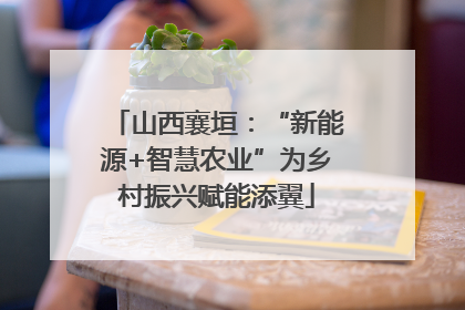 山西襄垣：“新能源+智慧农业”为乡村振兴赋能添翼