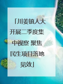 川姜镇人大开展二季度集中视察 聚焦民生项目落地见效