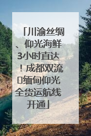 川渝丝绸、仰光海鲜3小时直达！成都双流⇌缅甸仰光全货运航线开通