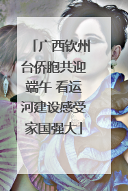 广西钦州台侨胞共迎端午 看运河建设感受家国强大
