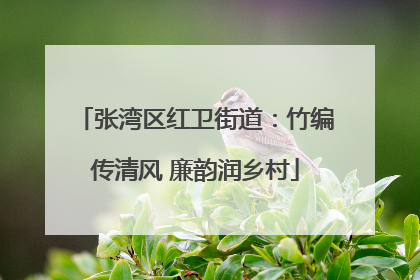 张湾区红卫街道：竹编传清风 廉韵润乡村