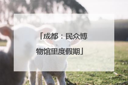 成都：民众博物馆里度假期