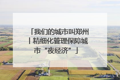 我们的城市叫郑州丨精细化管理保障城市“夜经济”