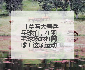 拿着大号乒乓球拍，在羽毛球场地打网球！这项运动正风靡江城