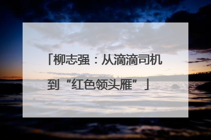 柳志强：从滴滴司机到“红色领头雁”