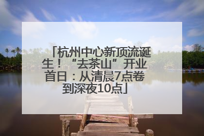杭州中心新顶流诞生！“去茶山”开业首日：从清晨7点卷到深夜10点