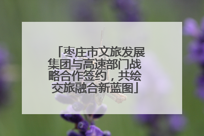 枣庄市文旅发展集团与高速部门战略合作签约，共绘交旅融合新蓝图