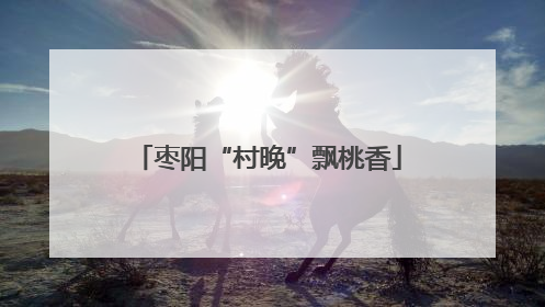 枣阳“村晚”飘桃香
