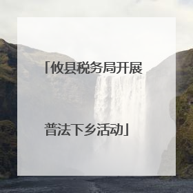 攸县税务局开展普法下乡活动