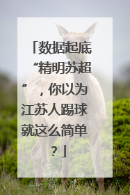 数据起底“精明苏超”，你以为江苏人踢球就这么简单？