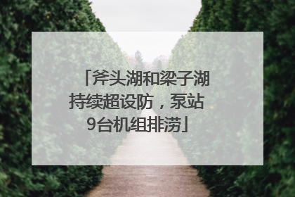 斧头湖和梁子湖持续超设防，泵站9台机组排涝