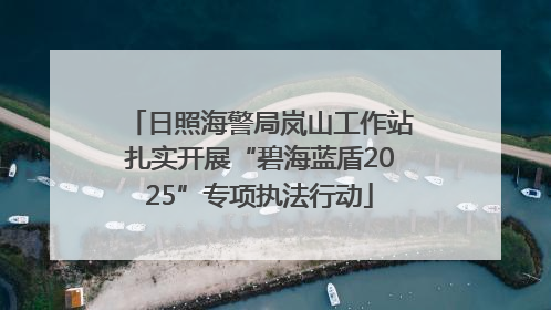 日照海警局岚山工作站扎实开展“碧海蓝盾2025”专项执法行动