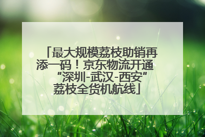 最大规模荔枝助销再添一码！京东物流开通“深圳-武汉-西安” 荔枝全货机航线