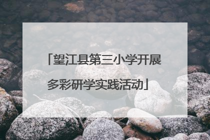 望江县第三小学开展多彩研学实践活动