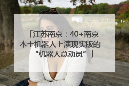 江苏南京：40+南京本土机器人上演现实版的“机器人总动员”