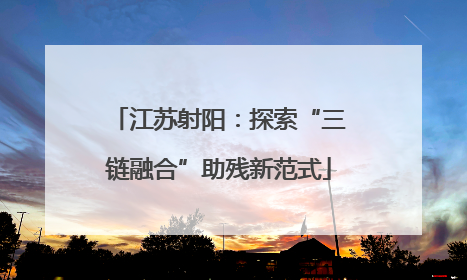 江苏射阳：探索“三链融合”助残新范式