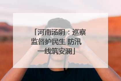 河南汤阴：巡察监督护民生 防汛一线筑安澜