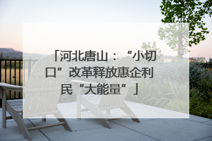 河北唐山：“小切口”改革释放惠企利民“大能量”