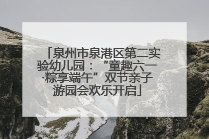泉州市泉港区第二实验幼儿园：“童趣六一·粽享端午”双节亲子游园会欢乐开启
