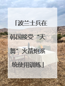 波兰士兵在韩国接受“天舞”火箭炮系统使用训练