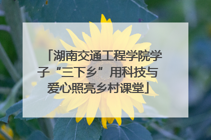 湖南交通工程学院学子“三下乡”用科技与爱心照亮乡村课堂