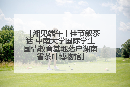 湘见端午丨佳节叙茶话 中南大学国际学生国情教育基地落户湖南省茶叶博物馆