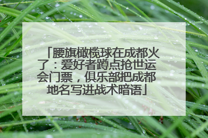 腰旗橄榄球在成都火了：爱好者蹲点抢世运会门票，俱乐部把成都地名写进战术暗语