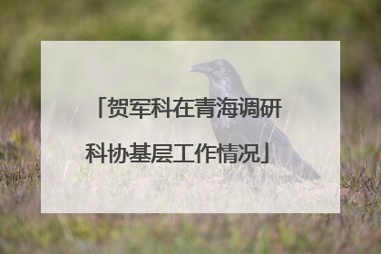 贺军科在青海调研科协基层工作情况