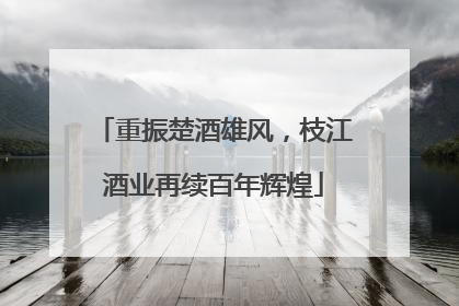重振楚酒雄风，枝江酒业再续百年辉煌