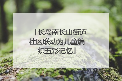 长岛南长山街道社区联动为儿童编织五彩记忆