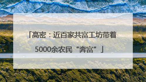 高密：近百家共富工坊带着5000余农民“奔富”