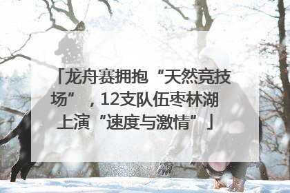 龙舟赛拥抱“天然竞技场”，12支队伍枣林湖上演“速度与激情”