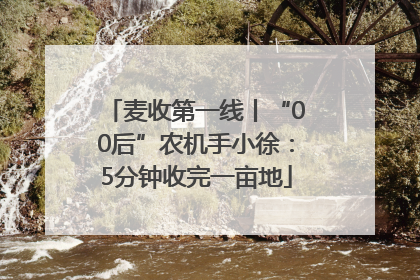 麦收第一线丨“00后”农机手小徐：5分钟收完一亩地