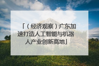 （经济观察）广东加速打造人工智能与机器人产业创新高地