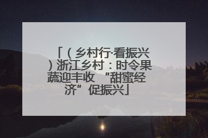 （乡村行·看振兴）浙江乡村：时令果蔬迎丰收 “甜蜜经济”促振兴