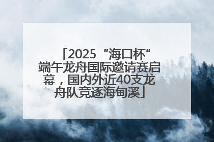 2025“海口杯”端午龙舟国际邀请赛启幕，国内外近40支龙舟队竞逐海甸溪