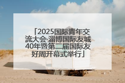 2025国际青年交流大会·淄博国际友城40年暨第二届国际友好周开幕式举行