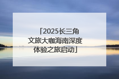 2025长三角文旅大咖海南深度体验之旅启动