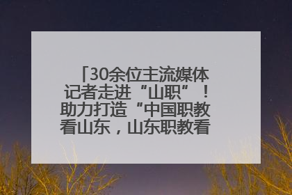30余位主流媒体记者走进“山职”！助力打造“中国职教看山东，山东职教看山职”金名片