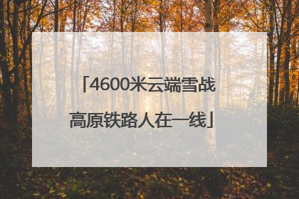 4600米云端雪战 高原铁路人在一线
