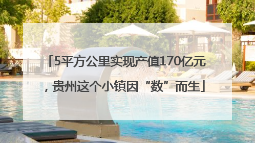 5平方公里实现产值170亿元，贵州这个小镇因“数”而生